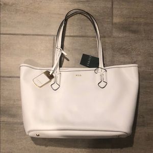 Ralph Lauren small white tote